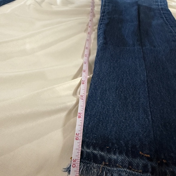 EB Denim Jeans High Rise Vintage Unraveled Split Hem Size 26 Redone‎ Levis - Picture 11 of 14